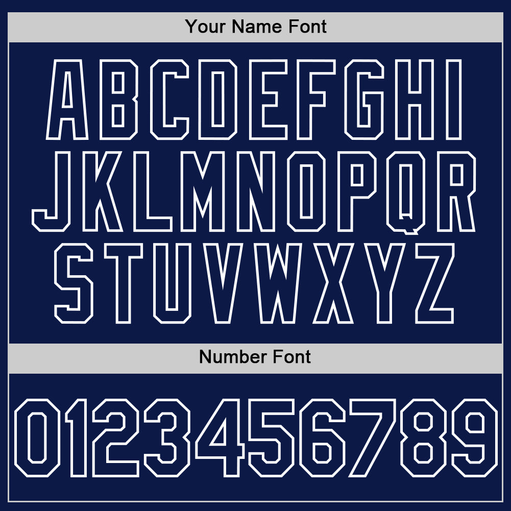 Custom White Navy 3D Pattern Design Gradient Style Twinkle Star Authentic Baseball Jersey view 5