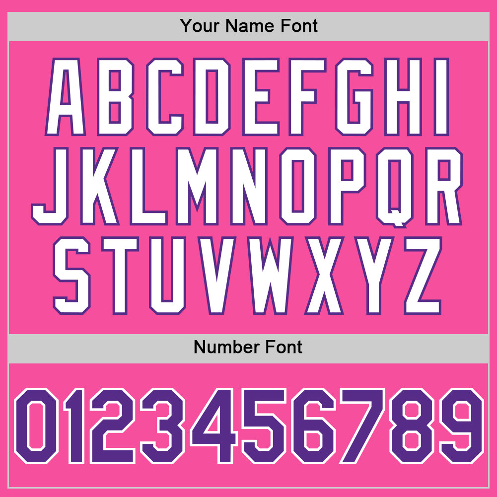 Custom Pink Purple-White 3D Pattern Design Gradient Style Twinkle Star Authentic Baseball Jersey view 5
