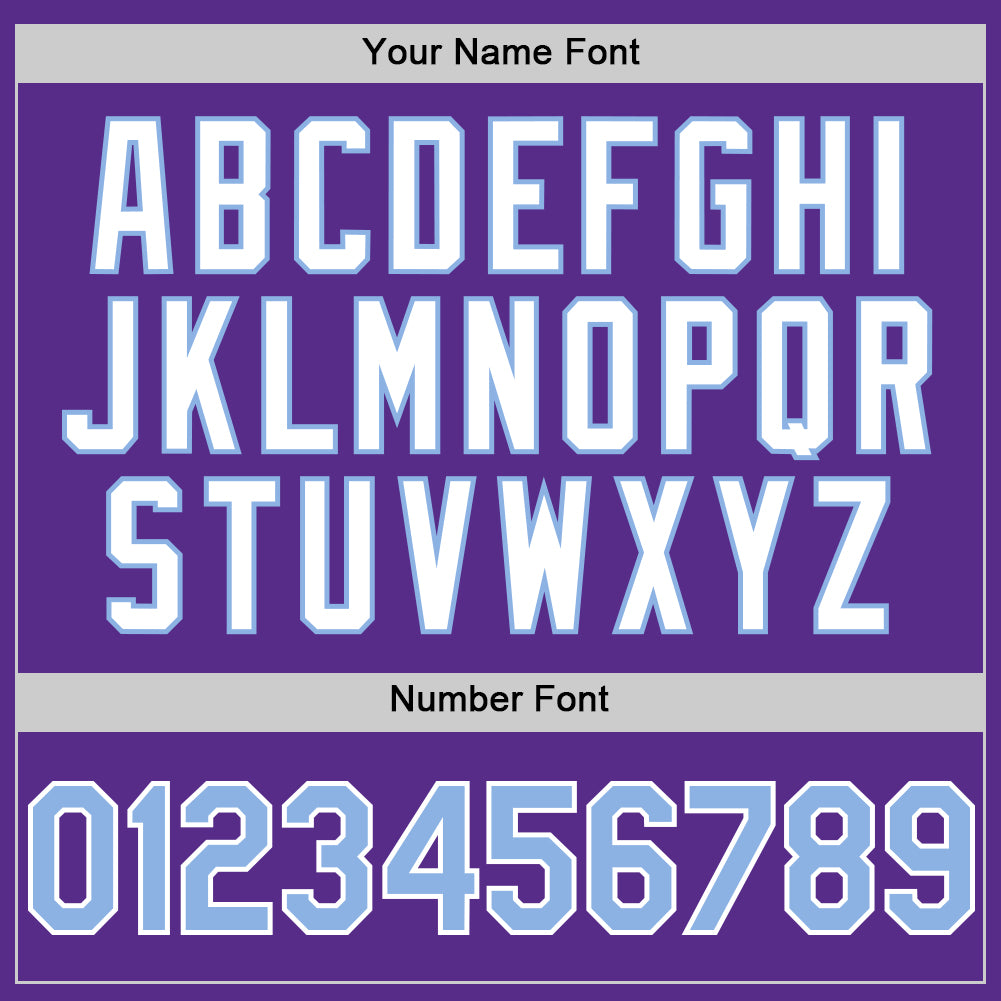 Custom Purple Light Blue-White 3D Pattern Design Gradient Style Twinkle Star Authentic Baseball Jersey view 5