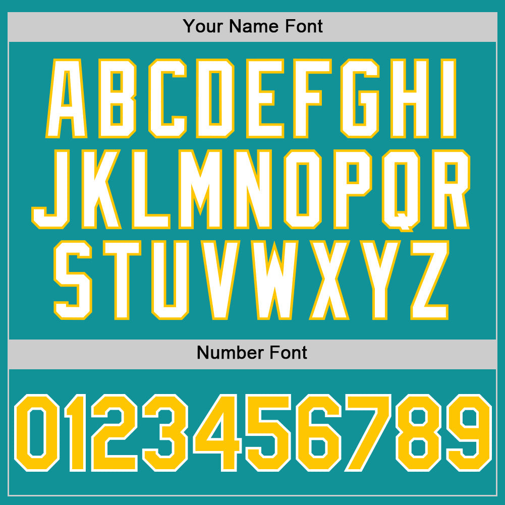 Custom Teal Yellow-White 3D Pattern Design Gradient Style Twinkle Star Authentic Baseball Jersey view 5