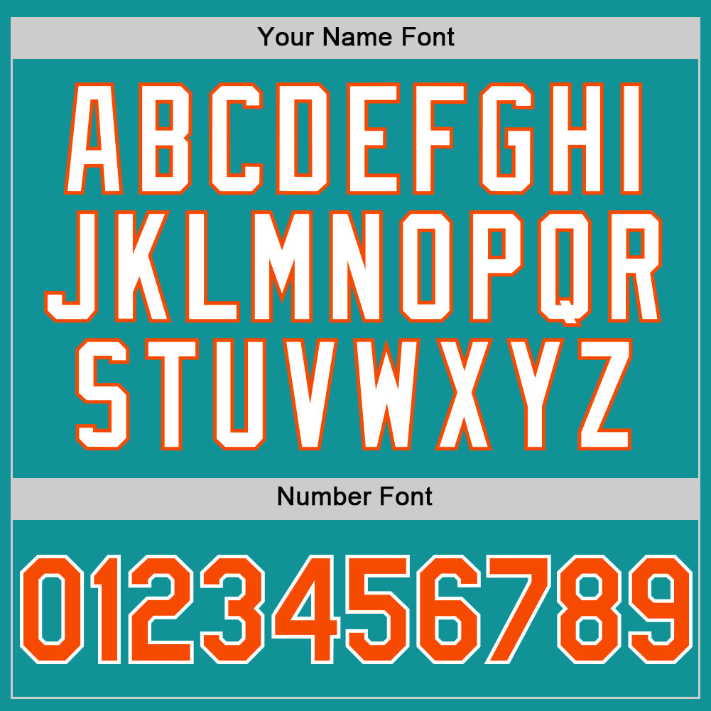 Custom Teal Orange-White 3D Pattern Design Gradient Style Twinkle Star Authentic Baseball Jersey view 5