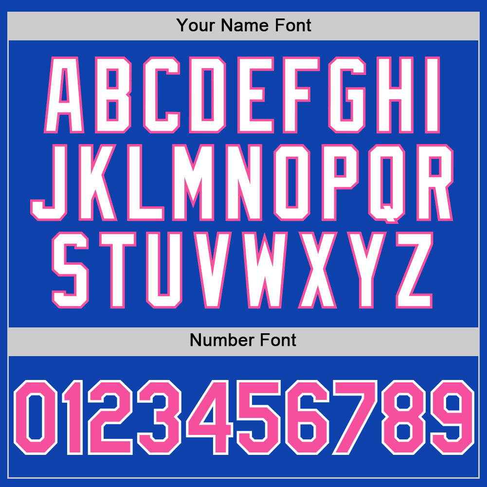 Custom Thunder Blue Pink-White 3D Pattern Design Gradient Style Twinkle Star Authentic Baseball Jersey view 5