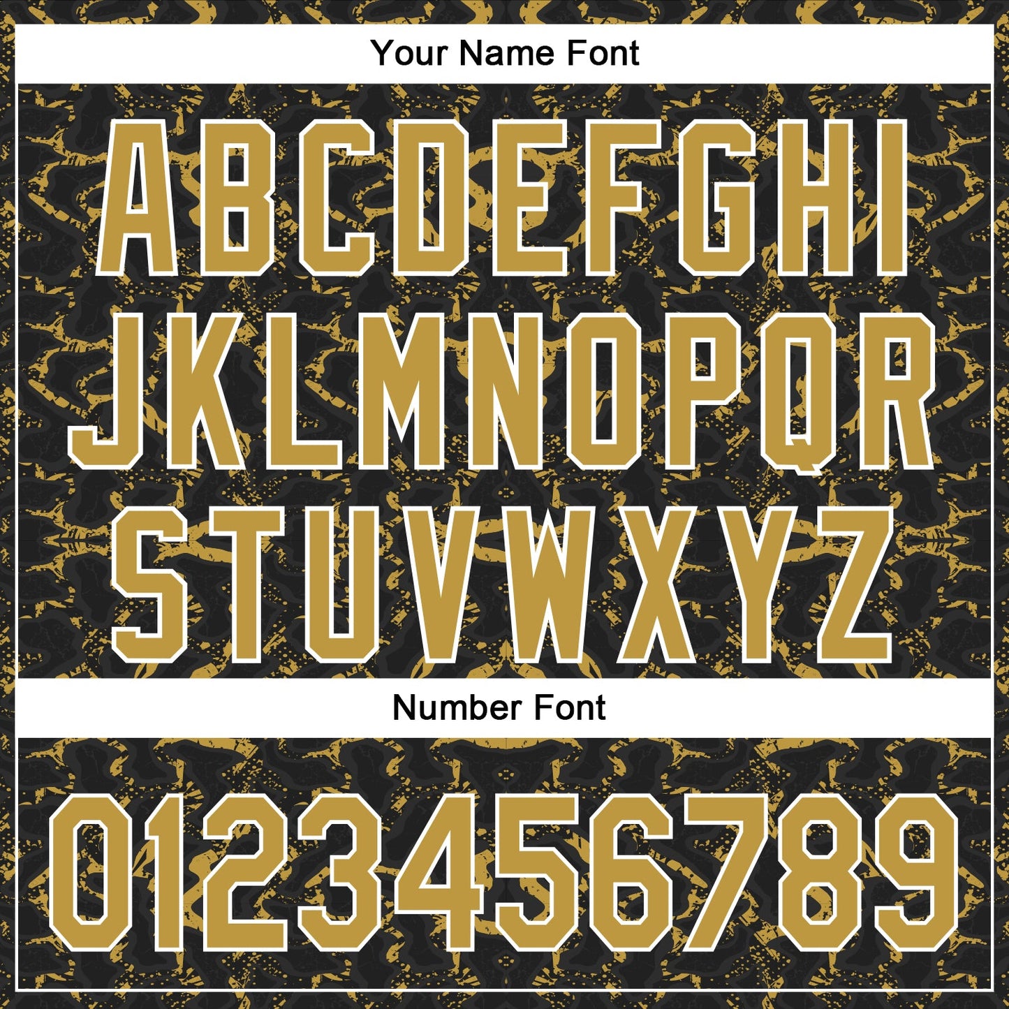 Custom Black Old Gold-White 3D Pattern Design Abstract Tiger And Zebra Authentic Baseball Jersey view 5
