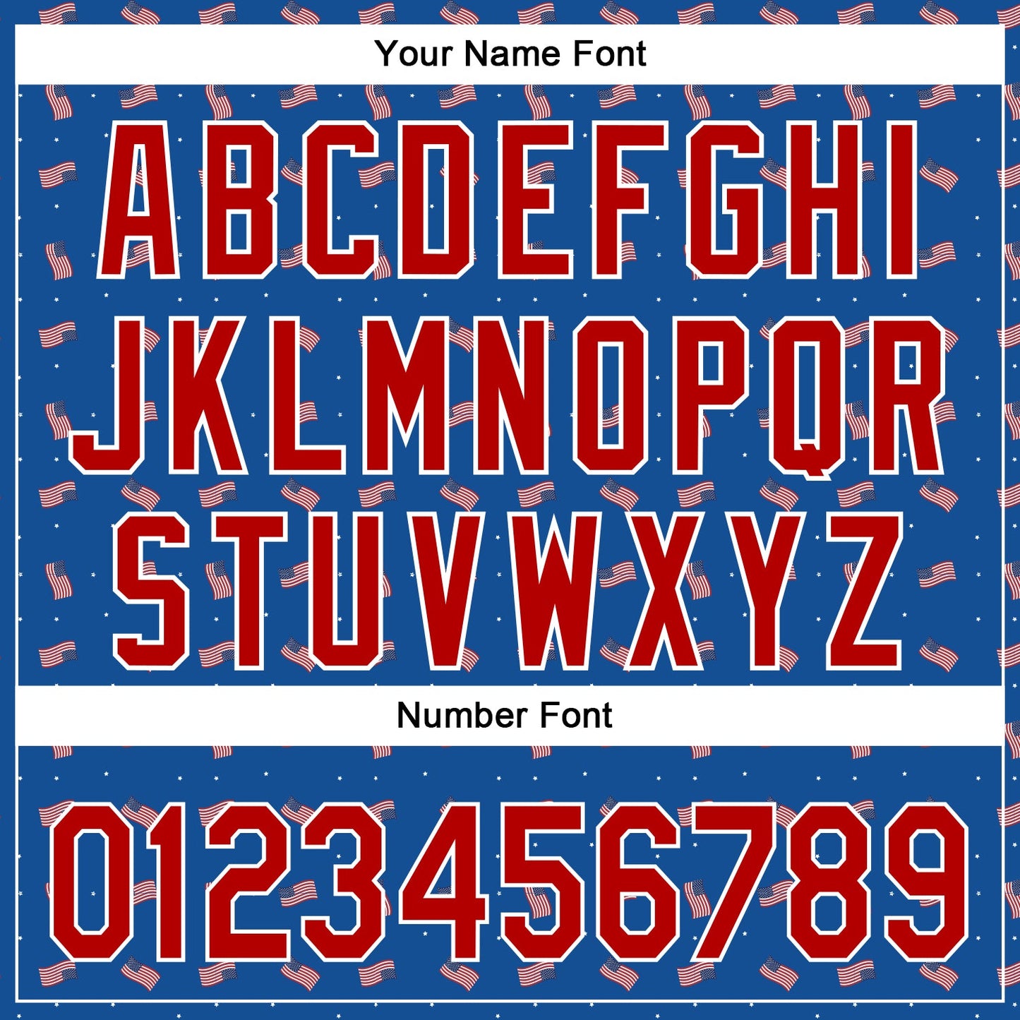 Custom Thunder Blue Red-White 3D American Flag Authentic Baseball Jersey view 5