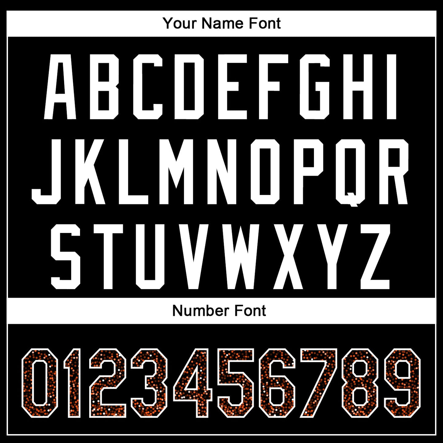 Custom Black Orange-White 3D Pattern Design Abstract Colorful Glittering Dot Authentic Baseball Jersey view 5