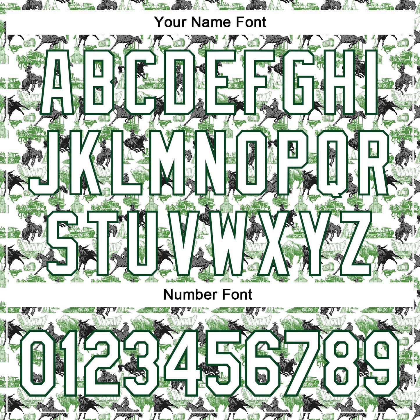 Custom White Green 3D Pattern Design Rodeo Cowboy Authentic Baseball Jersey view 5