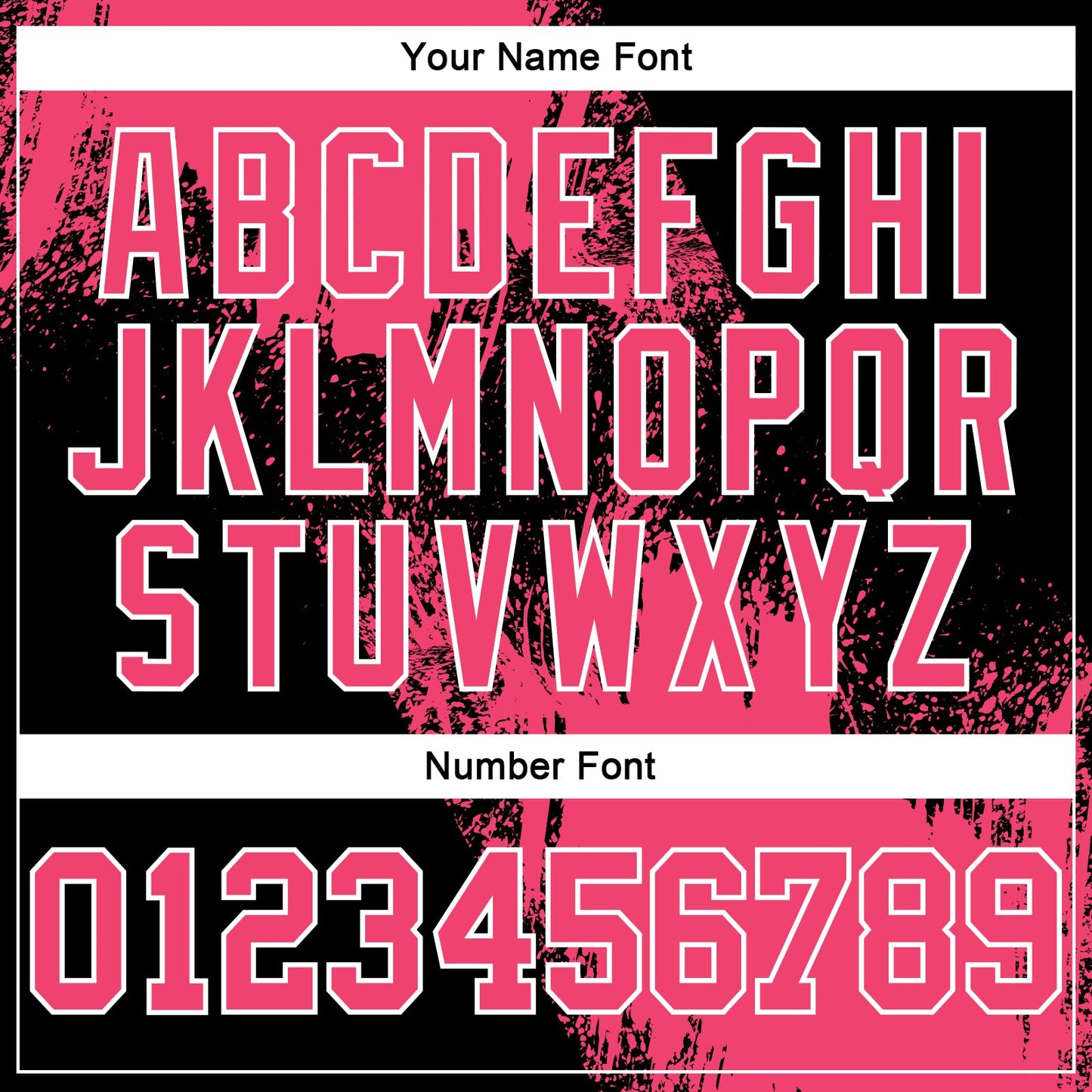 Custom Stitched Black Neon Pink-White 3D Pattern Design Abstract Brush Stroke Sports Pullover Sweatshirt Hoodie view 4