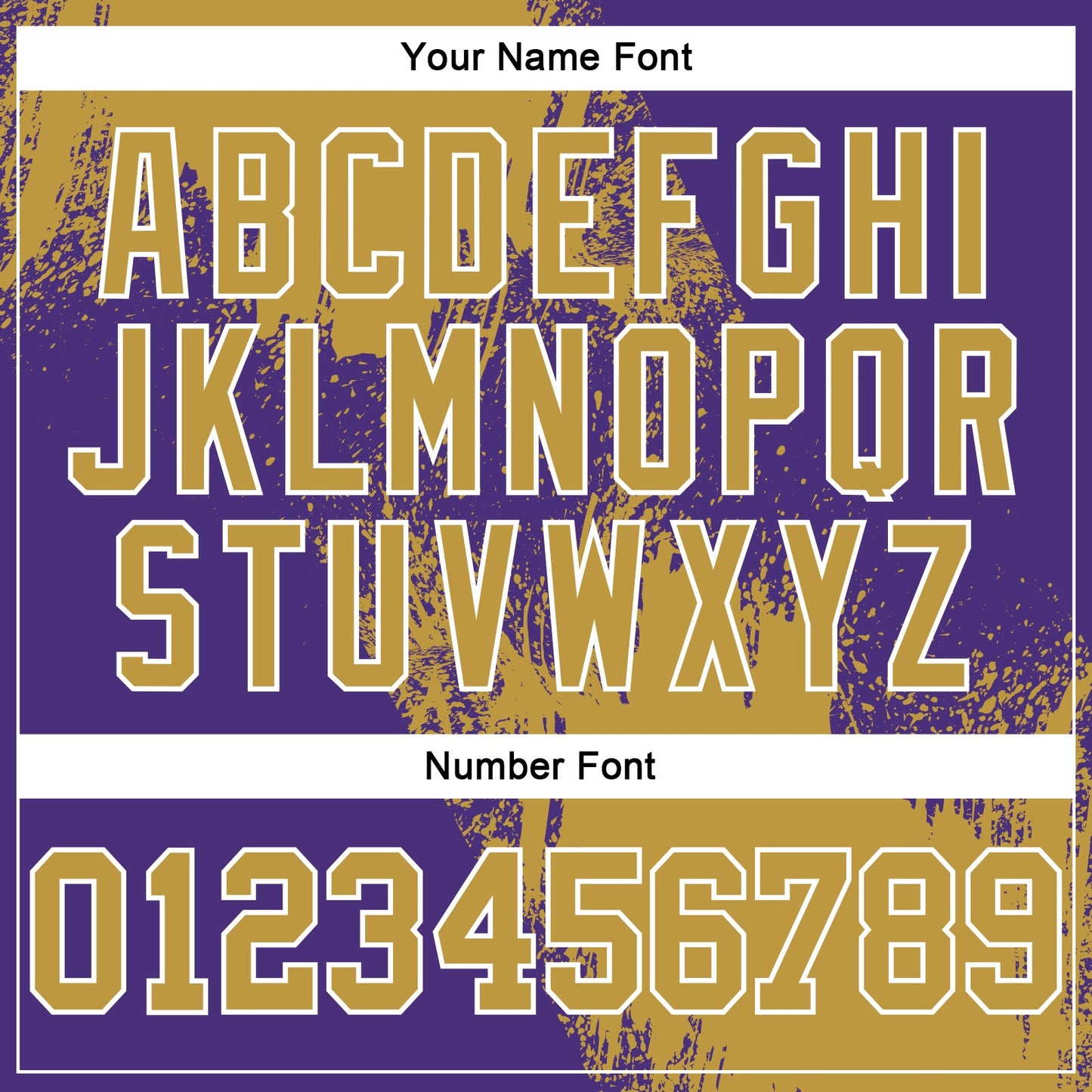 Custom Stitched Purple Old Gold-White 3D Pattern Design Abstract Brush Stroke Sports Pullover Sweatshirt Hoodie view 4