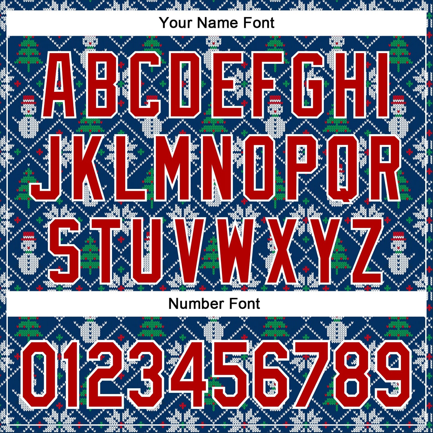 Custom Stitched Royal Red-White 3D Christmas Sports Pullover Sweatshirt Hoodie view 4