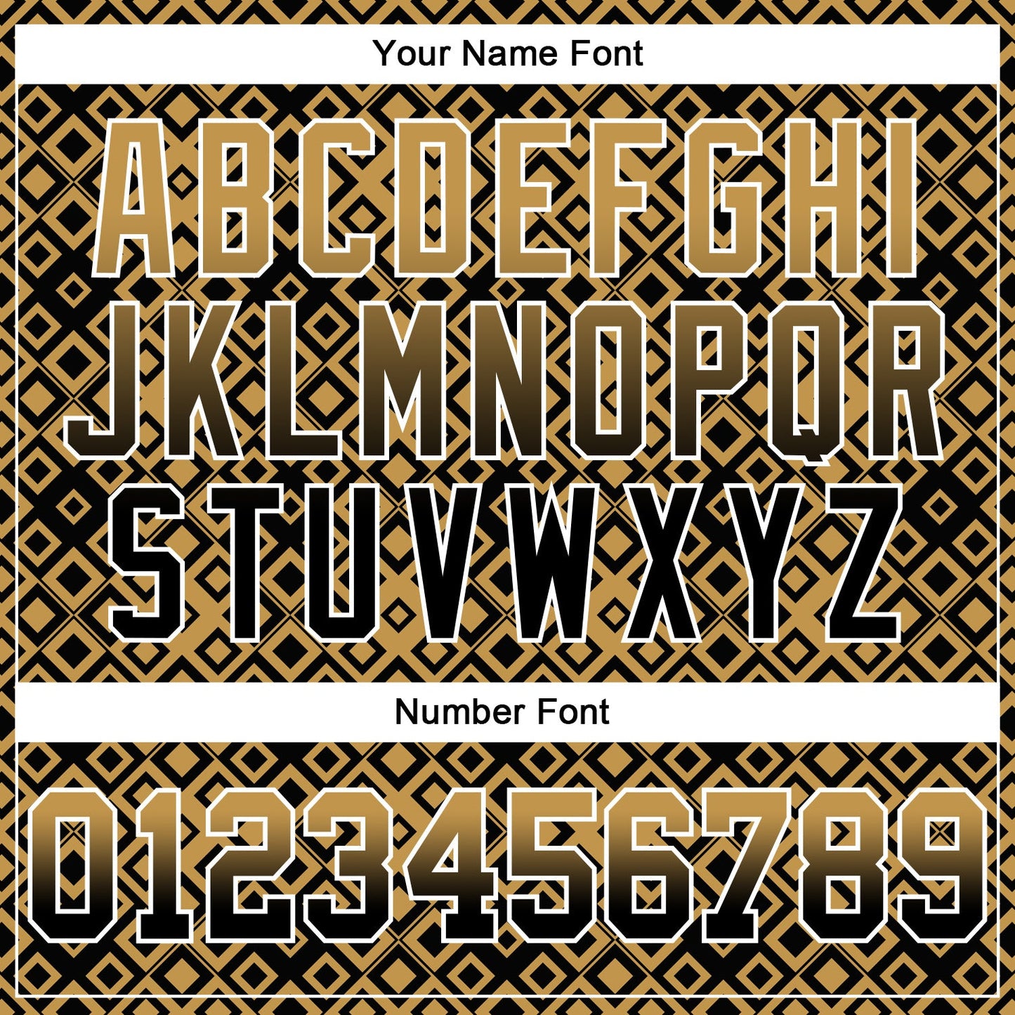 Custom Stitched Old Gold Black-White 3D Pattern Design Geometric Gradient Square Shapes Sports Pullover Sweatshirt Hoodie view 4