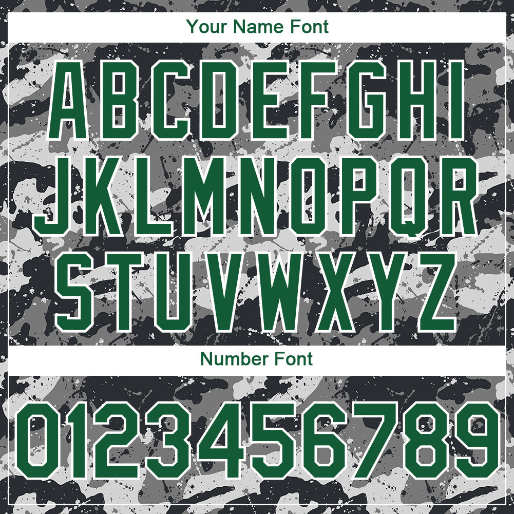 Custom Camo Kelly Green-White 3D Suriname Surinamese Flag Sports Pullover Sweatshirt Salute To Service Hoodie view 4