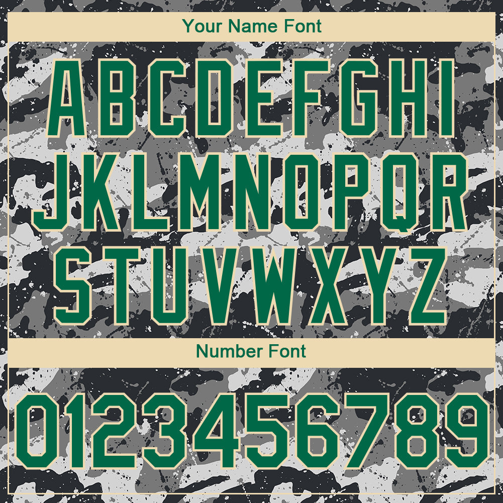 Custom Camo Kelly Green-Cream 3D Mexico Vintage Mexican Flag Sports Pullover Sweatshirt Salute To Service Hoodie view 4