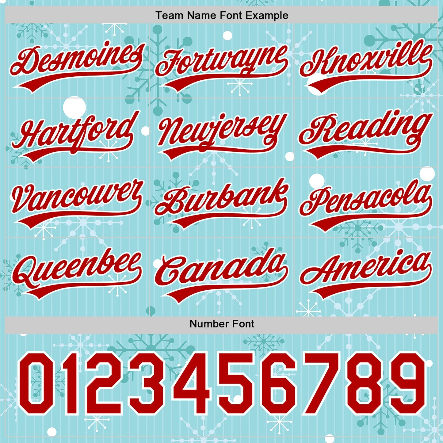 Custom Ice Blue Red-Kelly Green 3D Funny Christmas Authentic Baseball Jersey view 4