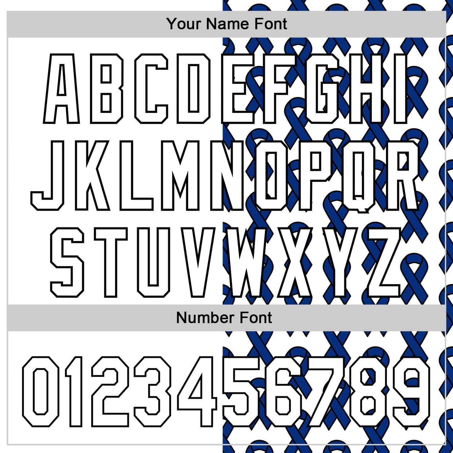 Custom White Black-Navy 3D Colorectal Cancer Ribbon Authentic Baseball Jersey view 5