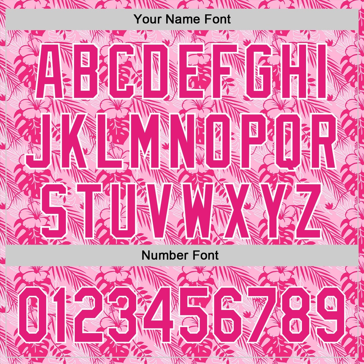 Custom Hot Pink White 3D Tropical Hawaii Jungle Leaves And Flower Authentic Baseball Jersey view 5