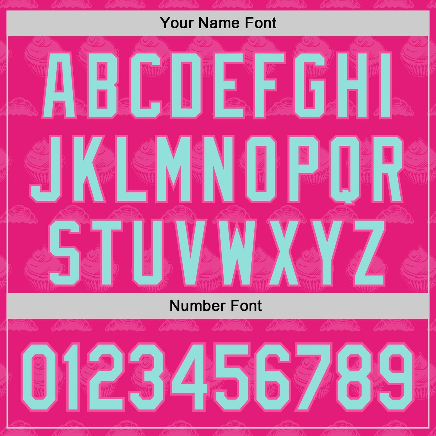Custom Hot Pink Ice Blue-Pink 3D Pattern Design Foodie Food Dessert Cake Authentic Baseball Jersey view 5