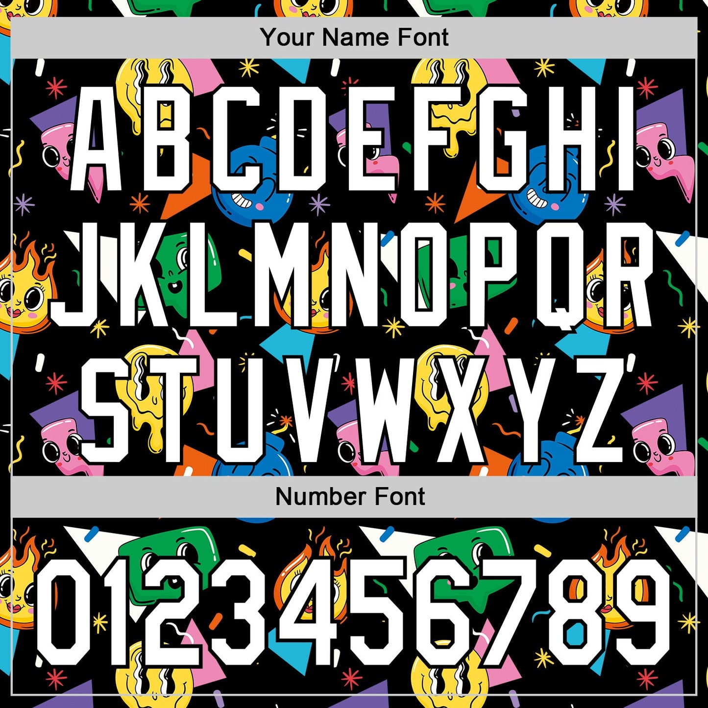 Custom Black White 3D Pattern Design Funny Cartoon Emoji Face Authentic Baseball Jersey view 5