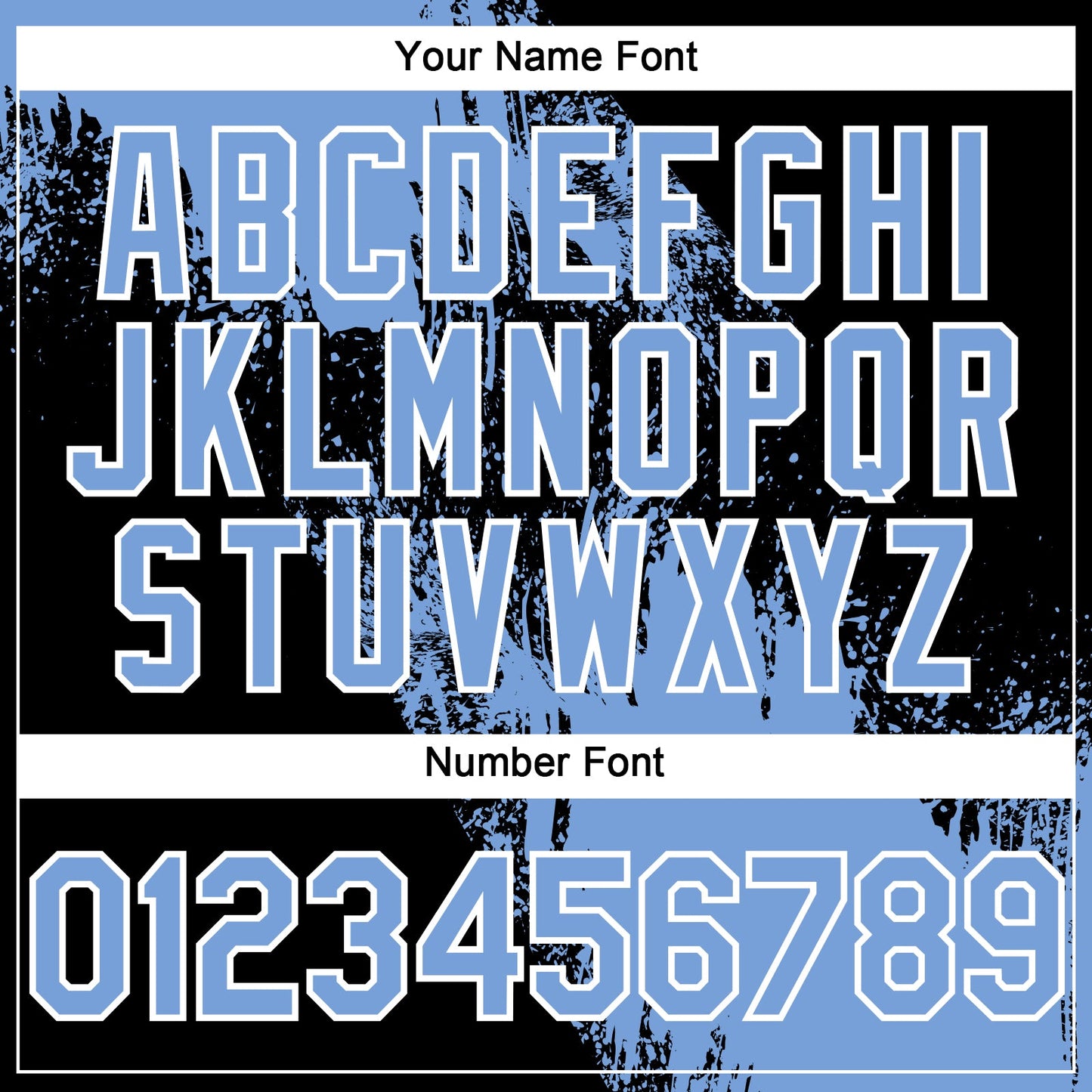 Custom Light Blue Black-White 3D Pattern Design Abstract Brush Stroke Authentic Baseball Jersey view 5