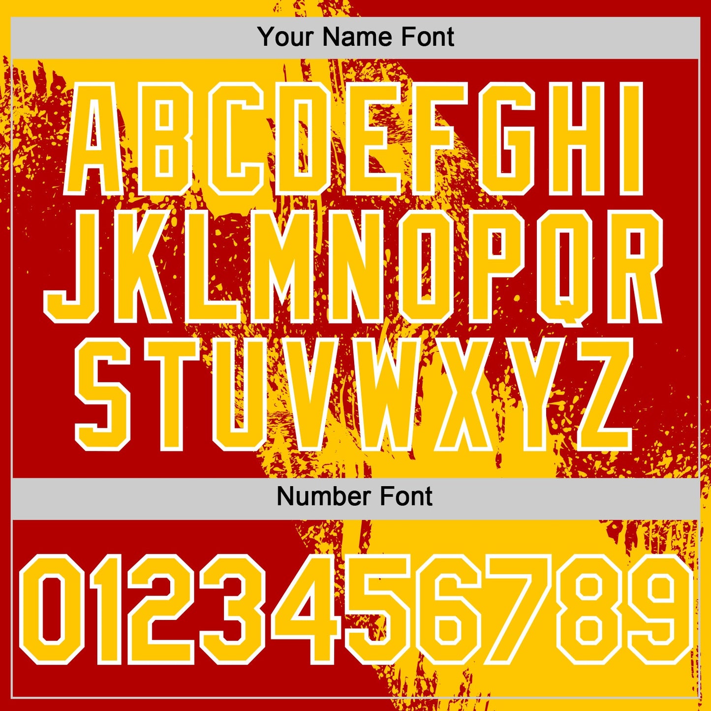 Custom Yellow Red-White 3D Pattern Design Abstract Brush Stroke Authentic Baseball Jersey view 5