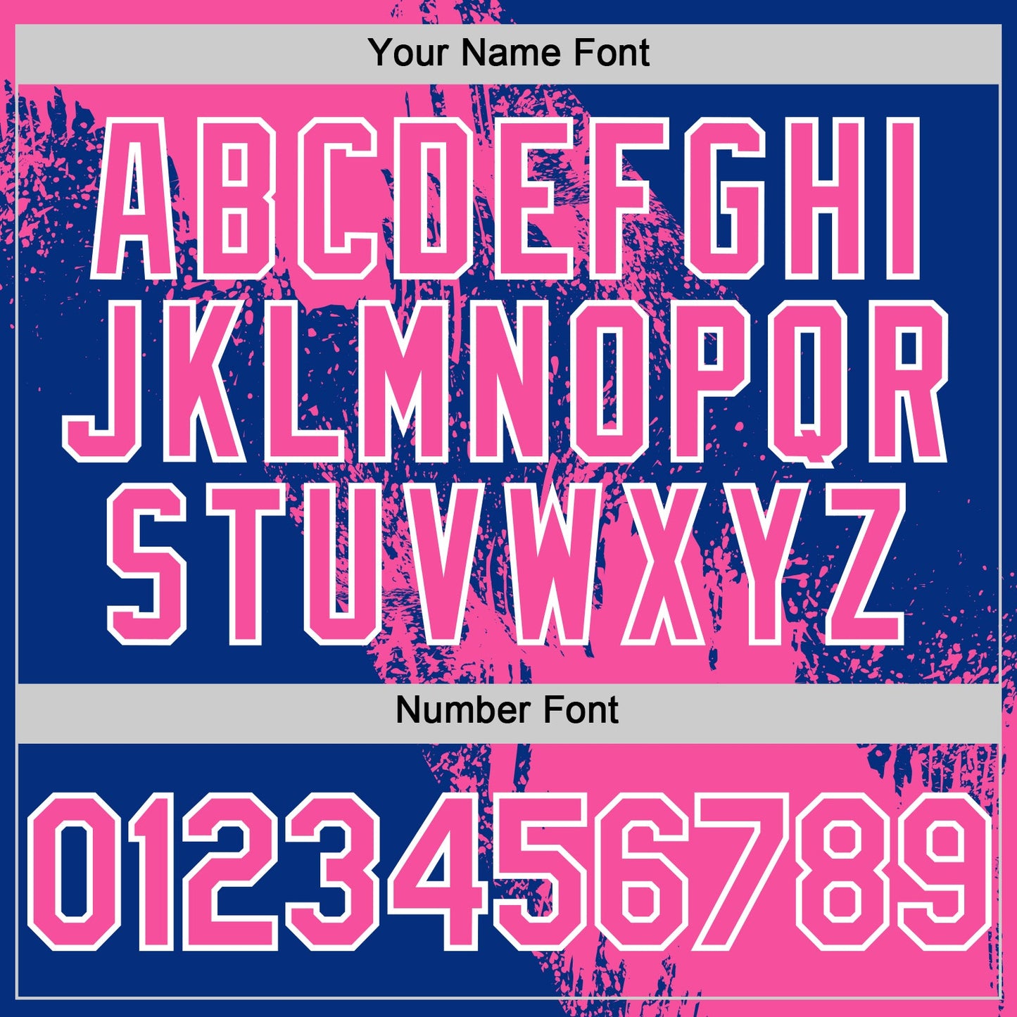 Custom Pink Royal-White 3D Pattern Design Abstract Brush Stroke Authentic Baseball Jersey view 5