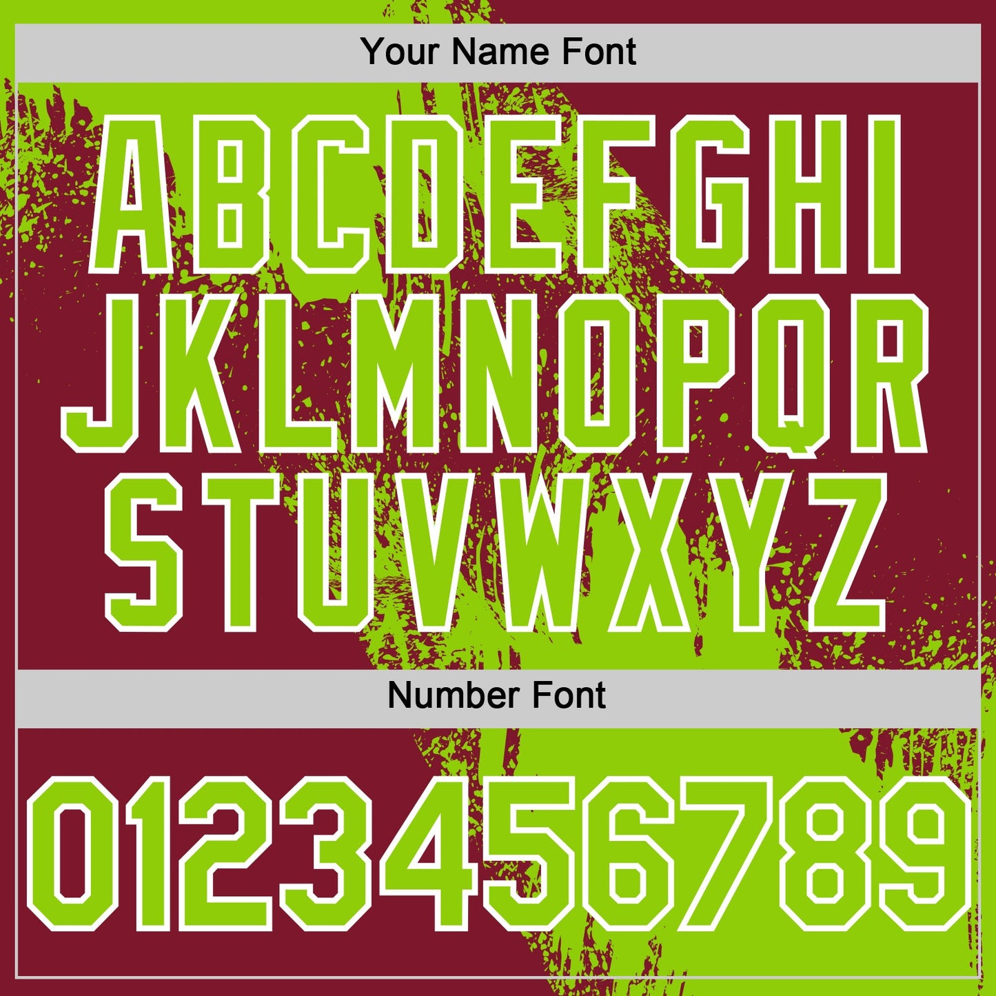 Custom Neon Green Crimson-White 3D Pattern Design Abstract Brush Stroke Authentic Baseball Jersey view 5