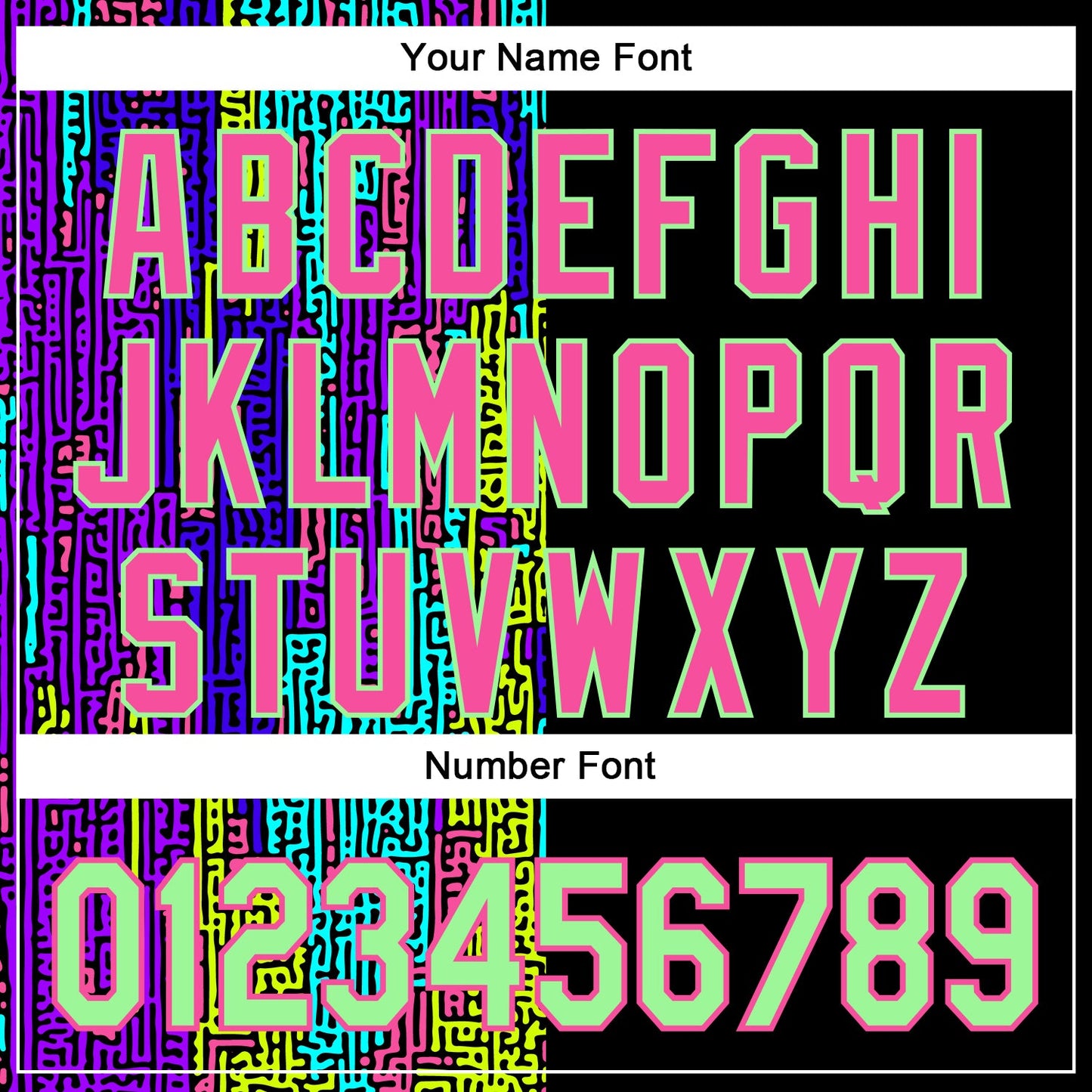 Custom Black Pea Green-Pink 3D Pattern Design Rave Psychedelic Neon Fluid Art Authentic Baseball Jersey view 5