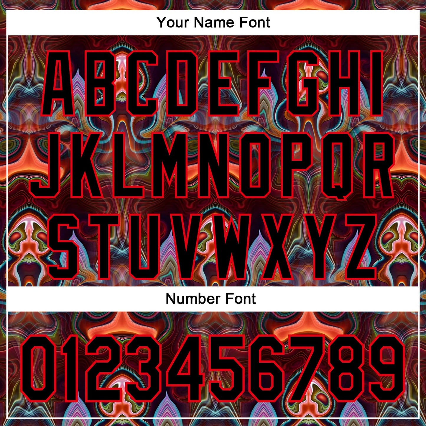 Custom Brown Black-Fire Red 3D Pattern Design Rave Psychedelic Fluid Art Authentic Baseball Jersey view 5