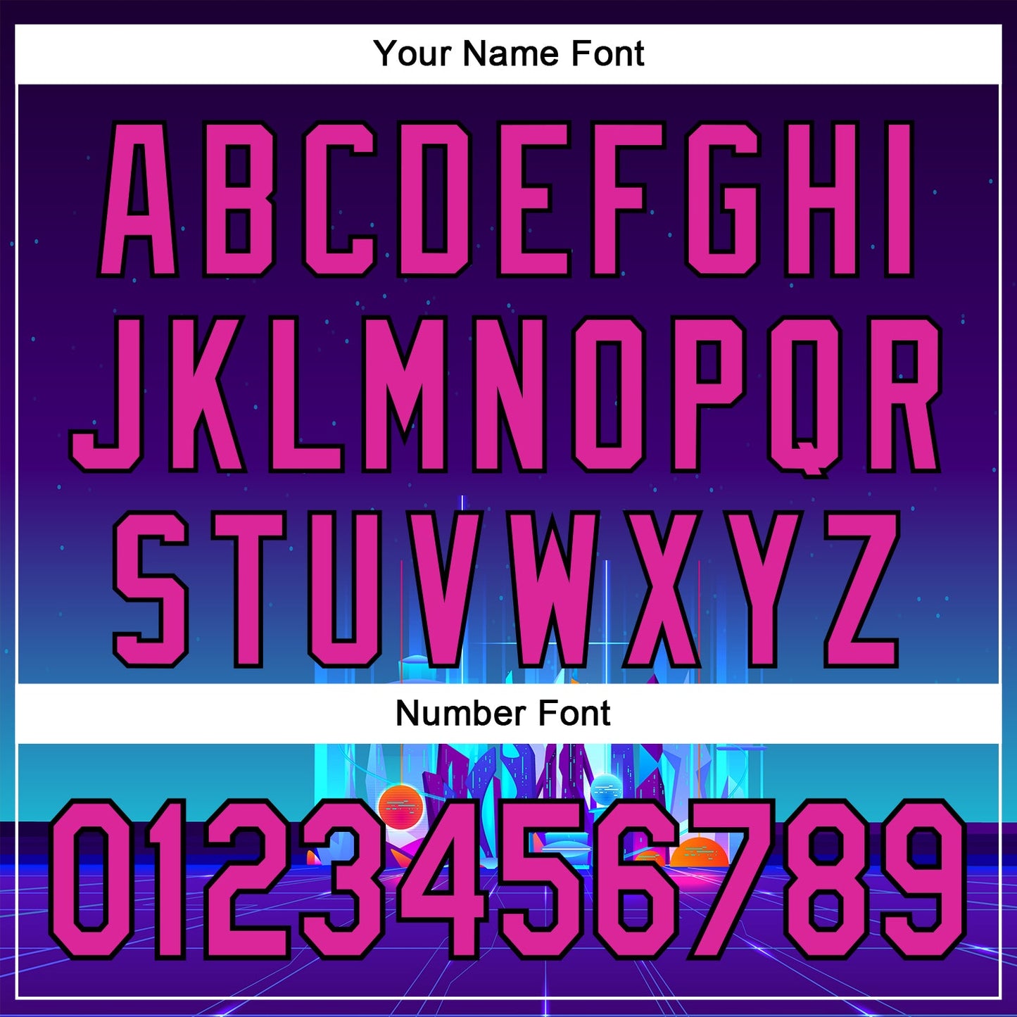Custom Navy Deep Pink-Black 3D Pattern Design Rave Psychedelic Futuristic City Authentic Baseball Jersey view 5