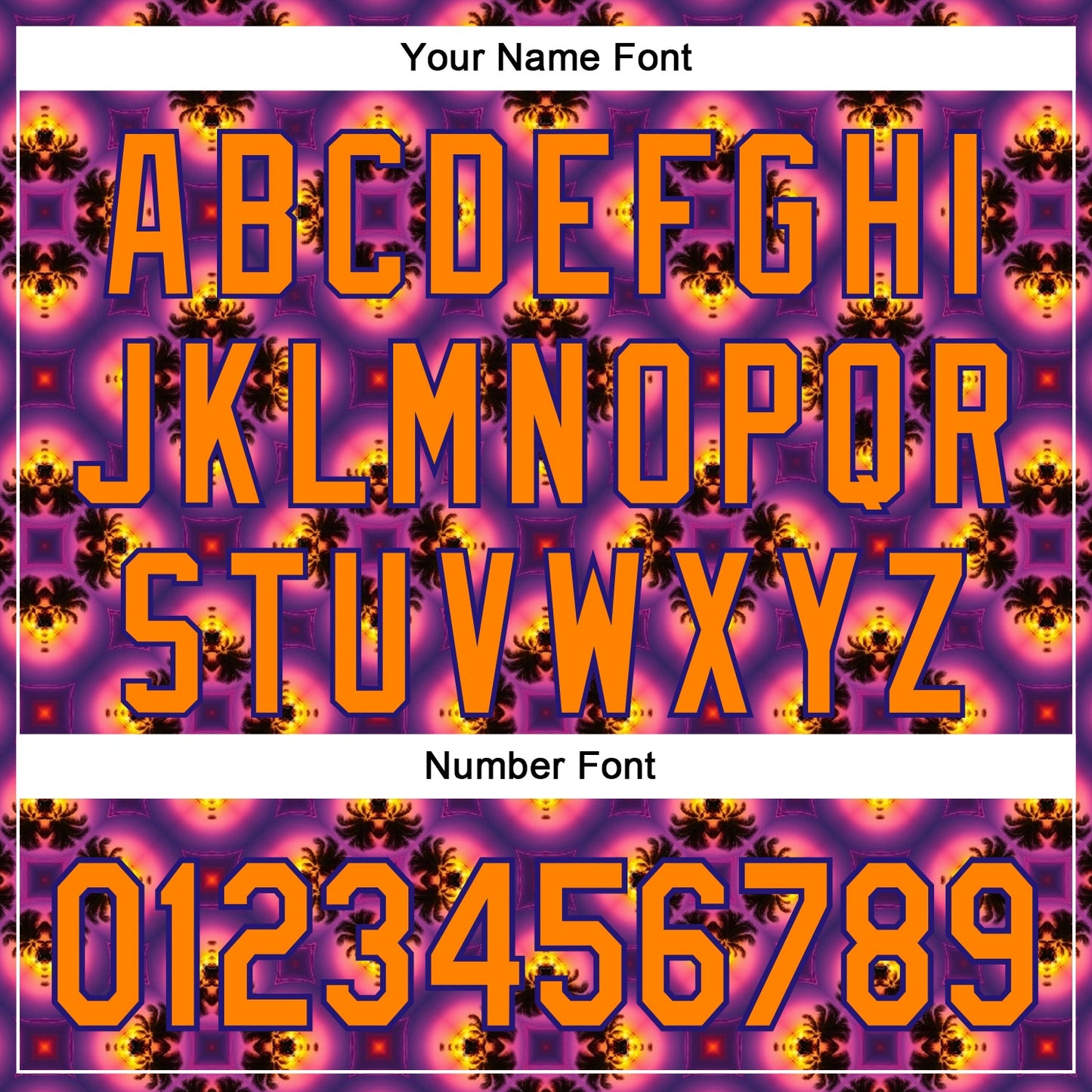 Custom Purple Bay Orange-Dark Purple 3D Pattern Design Rave Psychedelic Flower Authentic Baseball Jersey view 5