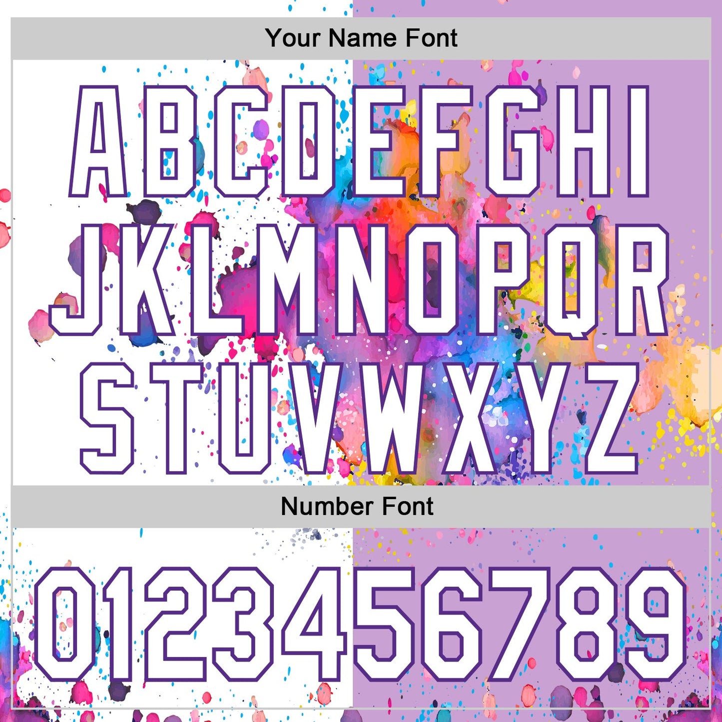 Custom Light Purple White-Purple 3D Pattern Design Graffiti Splash Authentic Baseball Jersey view 5
