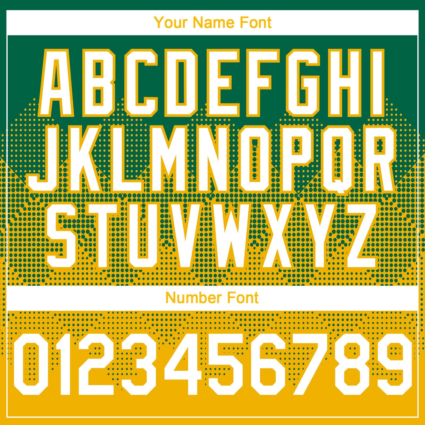 Custom Kelly Green White-Gold 3D Gradient Square Shape Authentic Baseball Jersey view 5