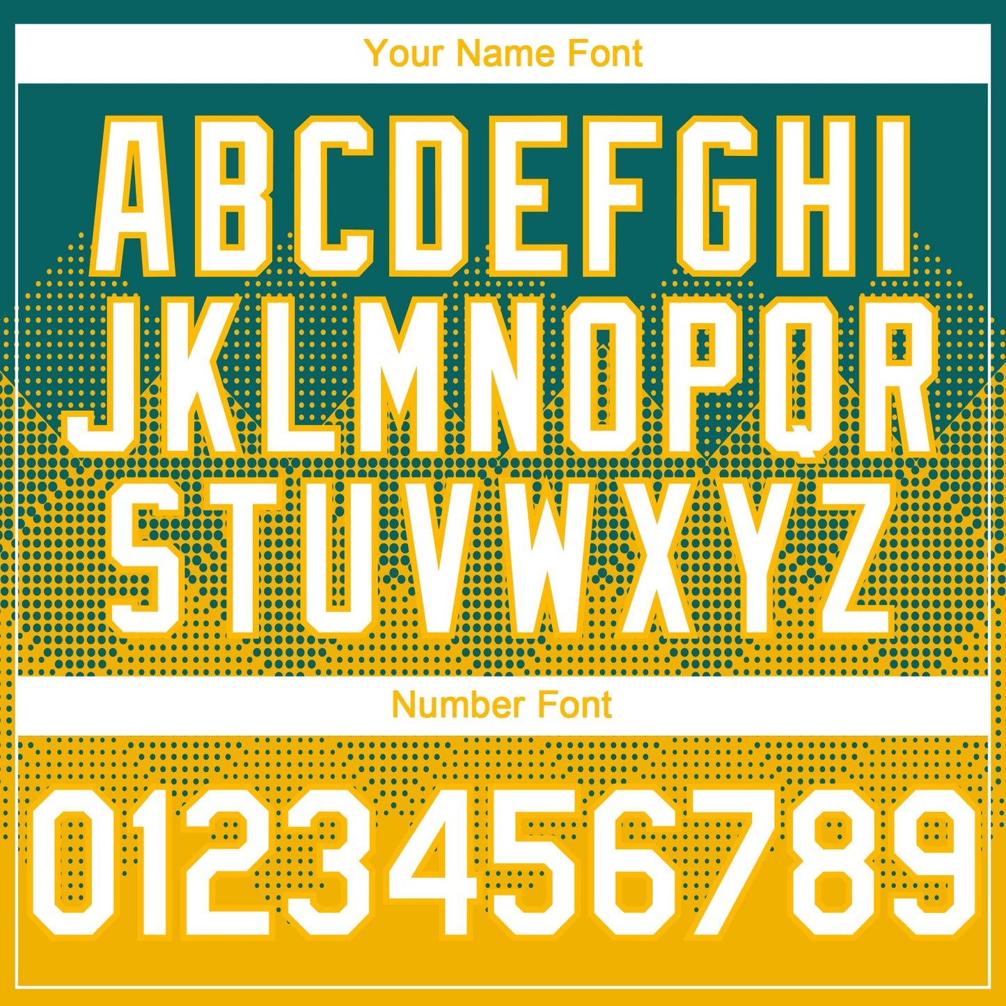 Custom Teal White-Gold 3D Gradient Square Shape Authentic Baseball Jersey view 5