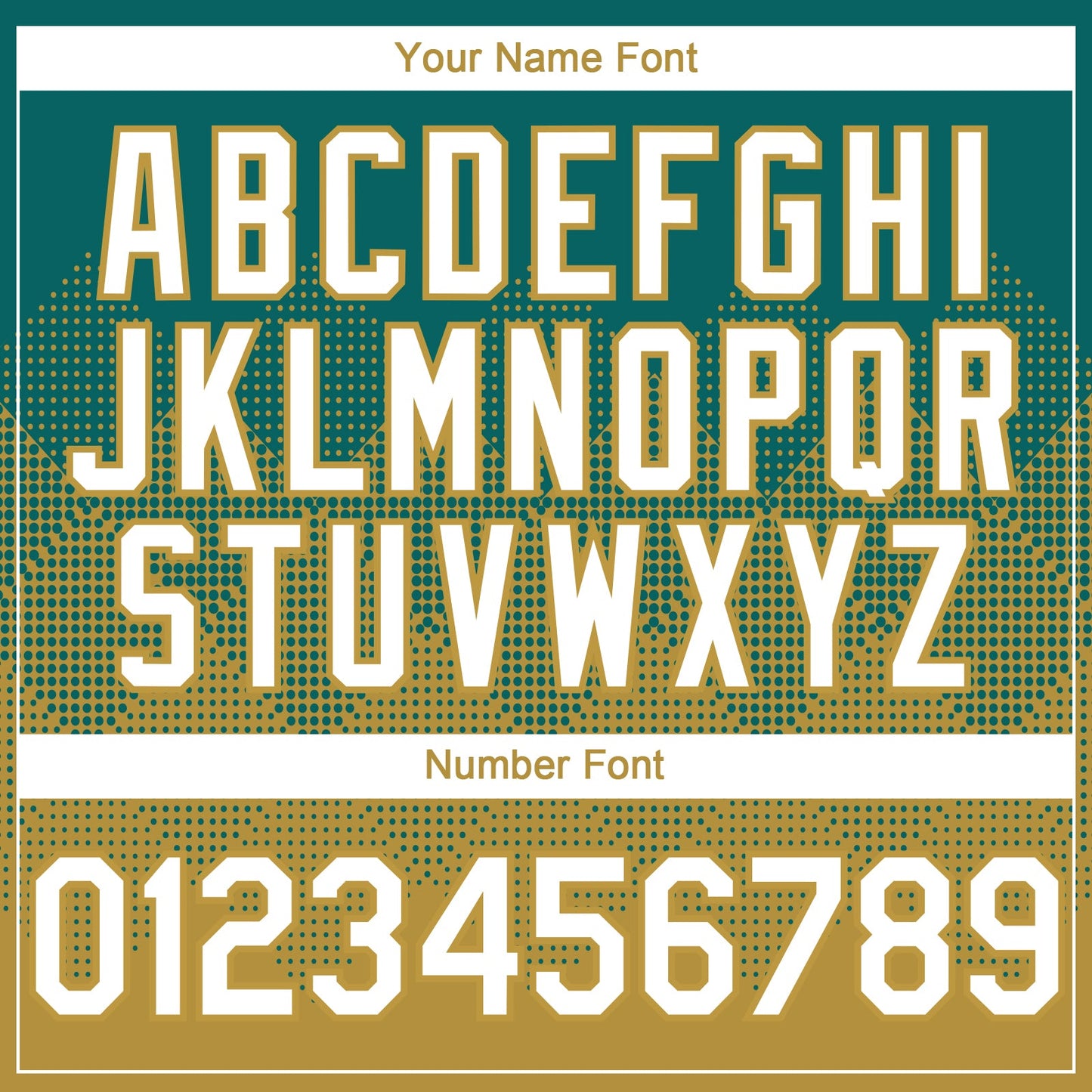 Custom Teal White-Old Gold 3D Gradient Square Shape Authentic Baseball Jersey view 5