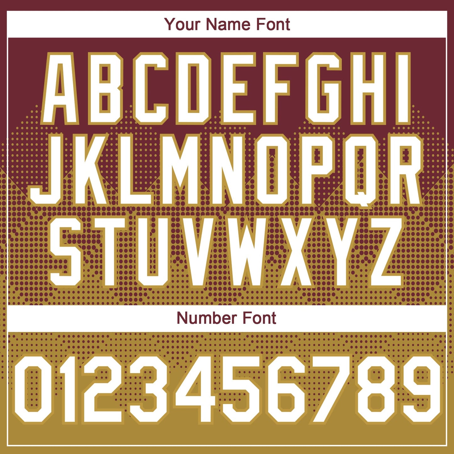 Custom Burgundy White-Old Gold 3D Gradient Square Shape Authentic Baseball Jersey view 5