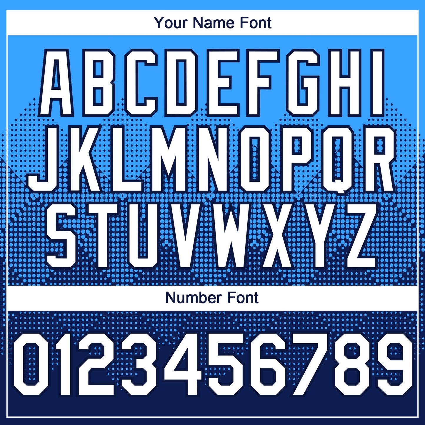 Custom Electric Blue White-Navy 3D Gradient Square Shape Authentic Baseball Jersey view 5