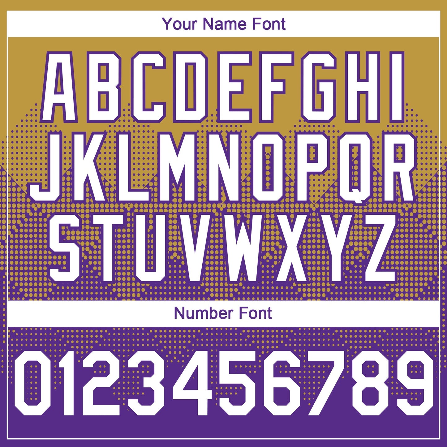 Custom Old Gold White-Purple 3D Gradient Square Shape Authentic Baseball Jersey view 5