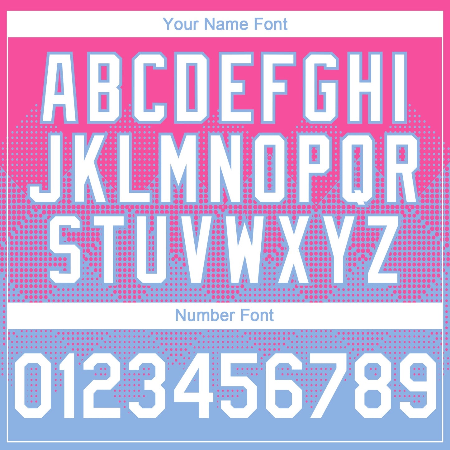 Custom Pink White-Light Blue 3D Gradient Square Shape Authentic Baseball Jersey view 5