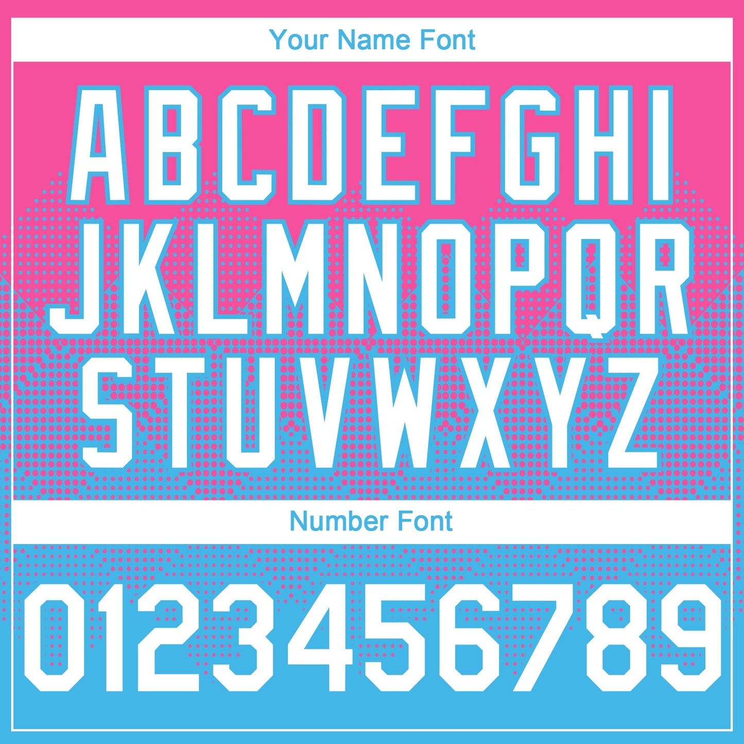 Custom Pink White-Sky Blue 3D Gradient Square Shape Authentic Baseball Jersey view 5