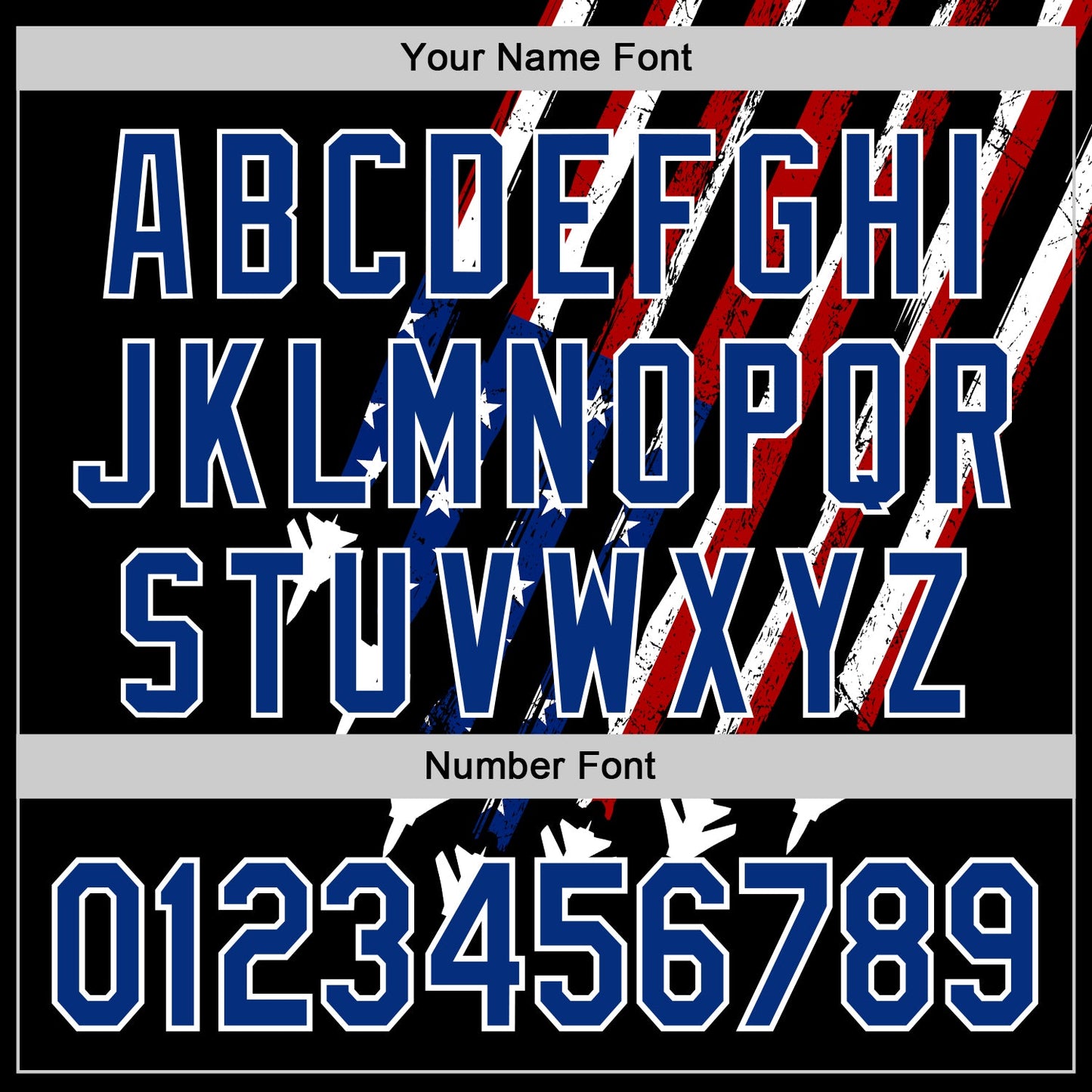 Custom Black Royal Red-White 3D Patriotic American Flag Authentic Baseball Jersey view 5