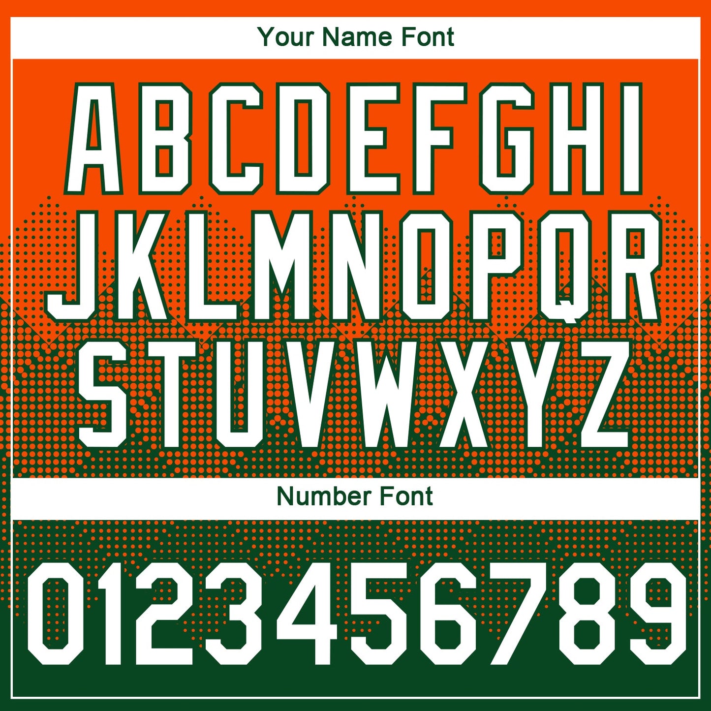 Custom Orange White-Green 3D Pattern Design Gradient Square Shapes Performance T-Shirt view 4