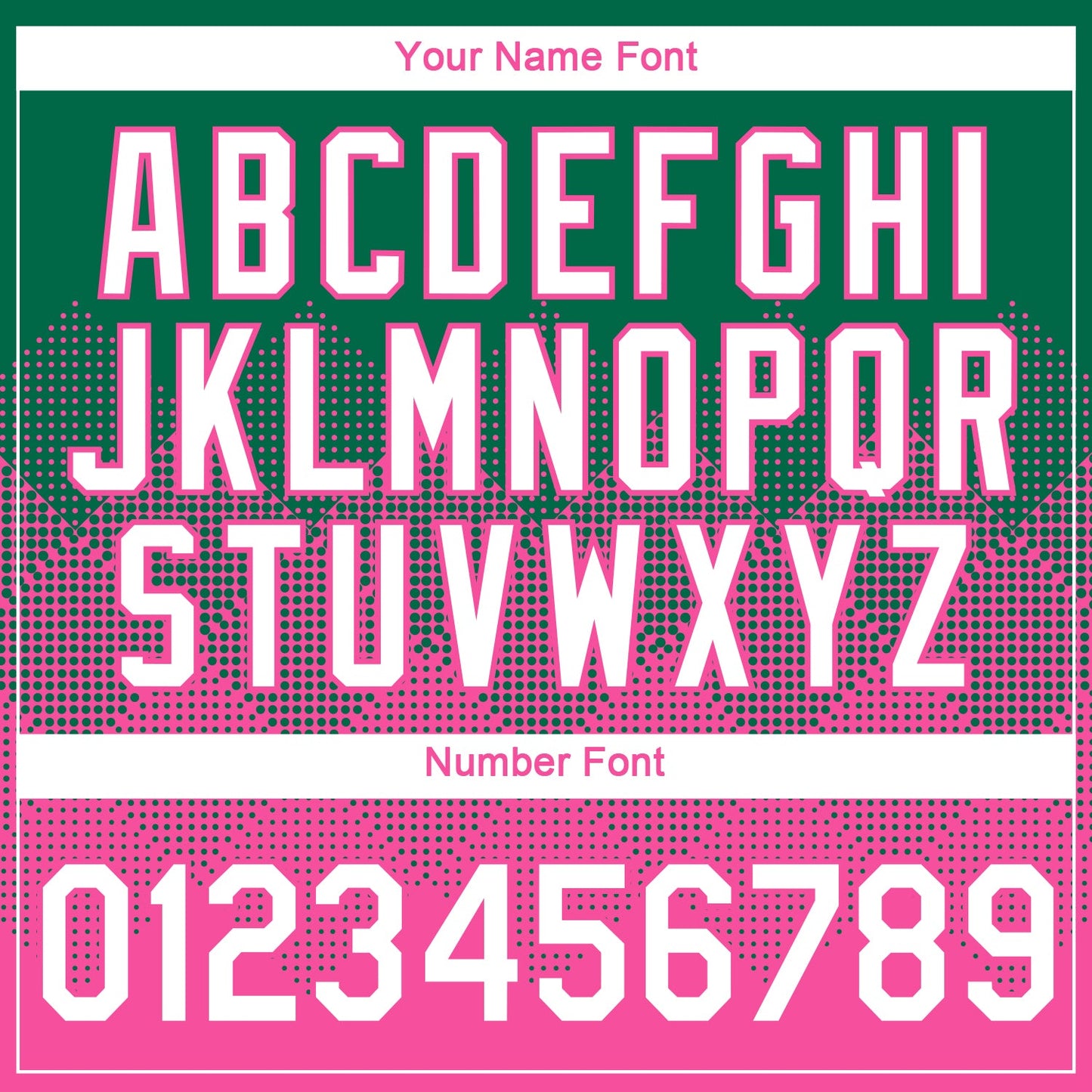 Custom Kelly Green White-Pink 3D Pattern Design Gradient Square Shapes Performance T-Shirt view 4