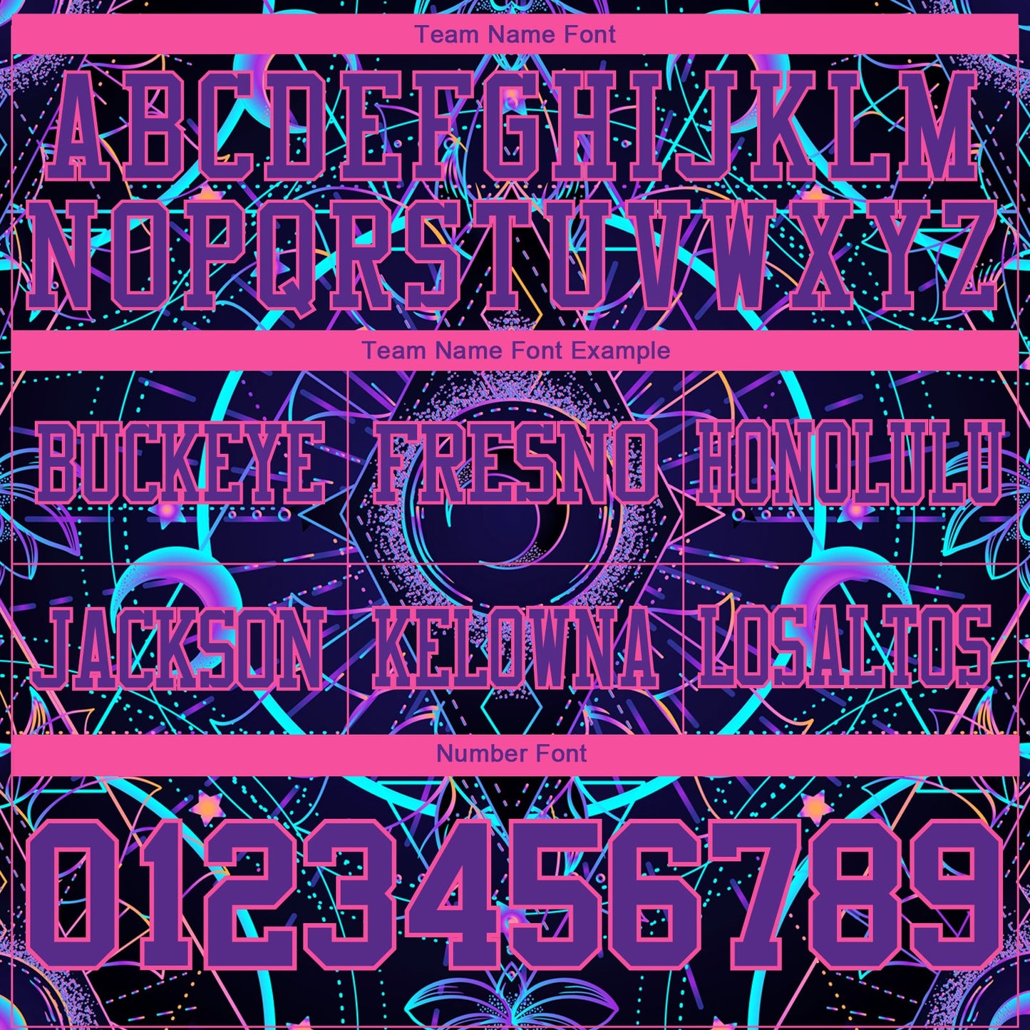 Custom Black Purple-Pink 3D Pattern Magic Mushrooms Over Sacred Geometry Psychedelic Hallucination Authentic Football Jersey view 4