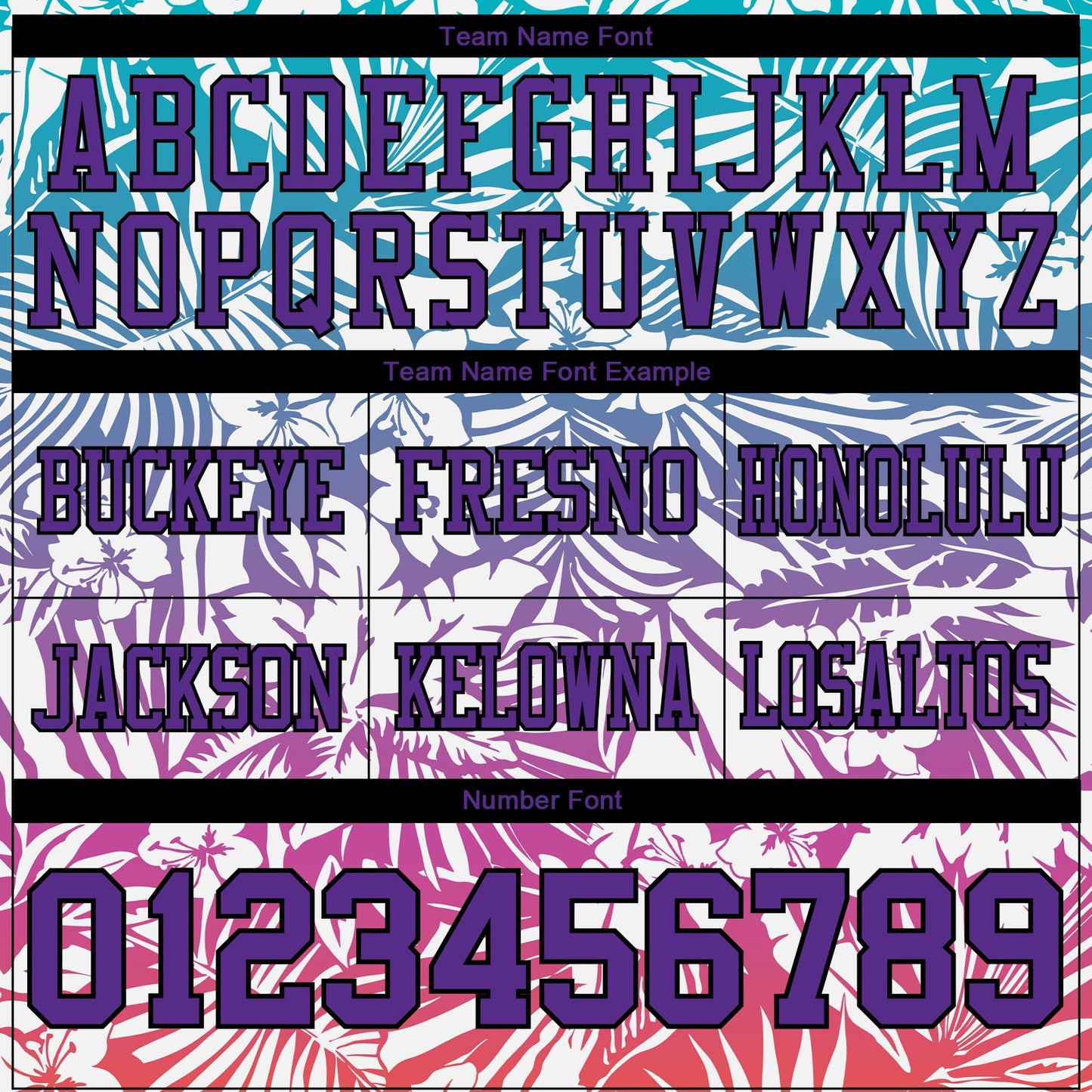 Custom White Purple-Black 3D Pattern Tropical Hawaii Jungle Leaves Authentic Football Jersey view 4