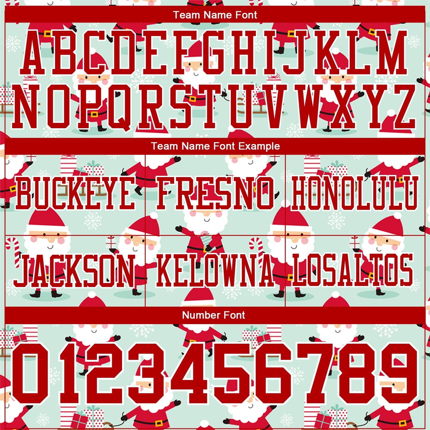 Custom Green Red-White 3D Pattern Christmas Authentic Football Jersey view 4