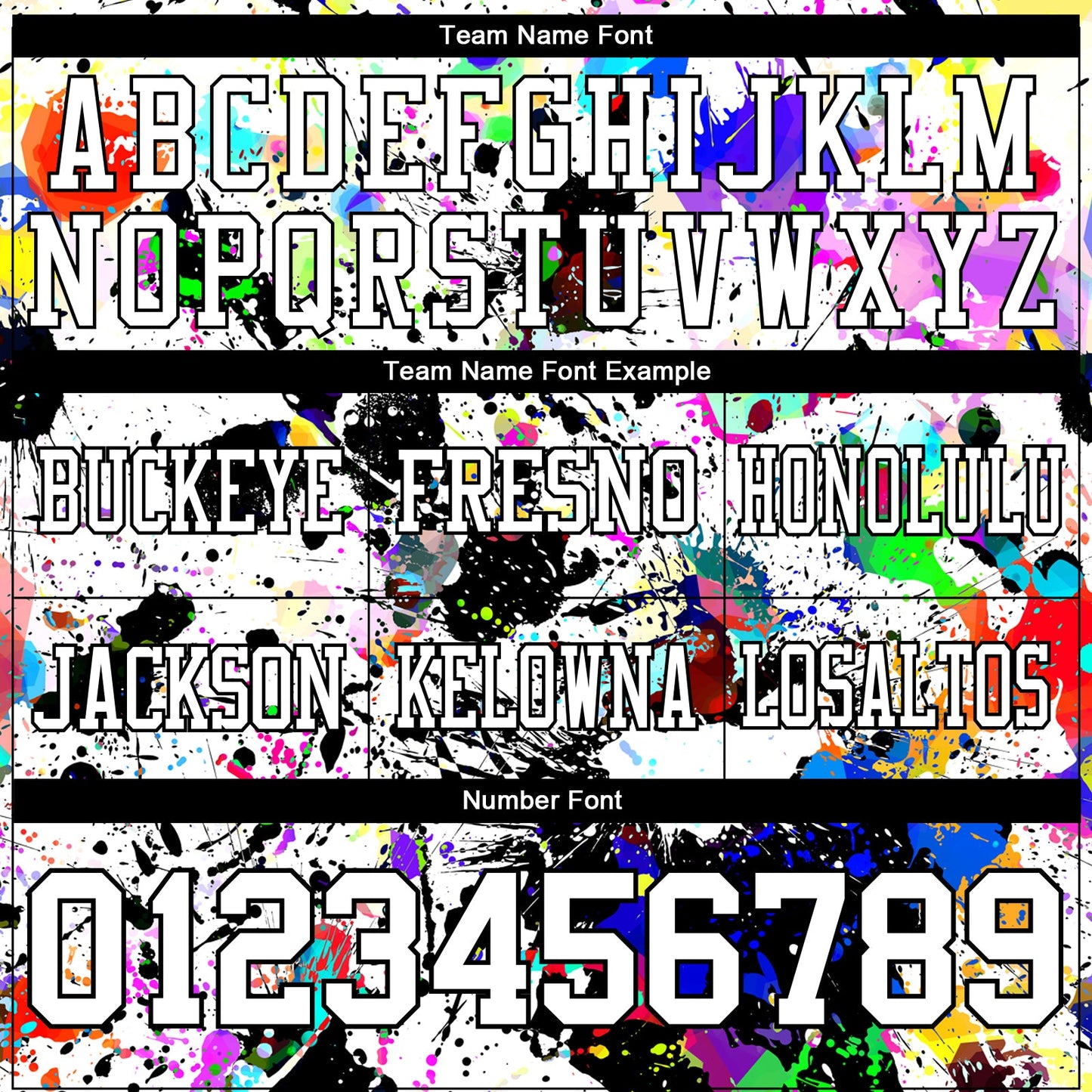 Custom Graffiti Pattern White-Black 3D Pattern Splash Authentic Football Jersey view 4