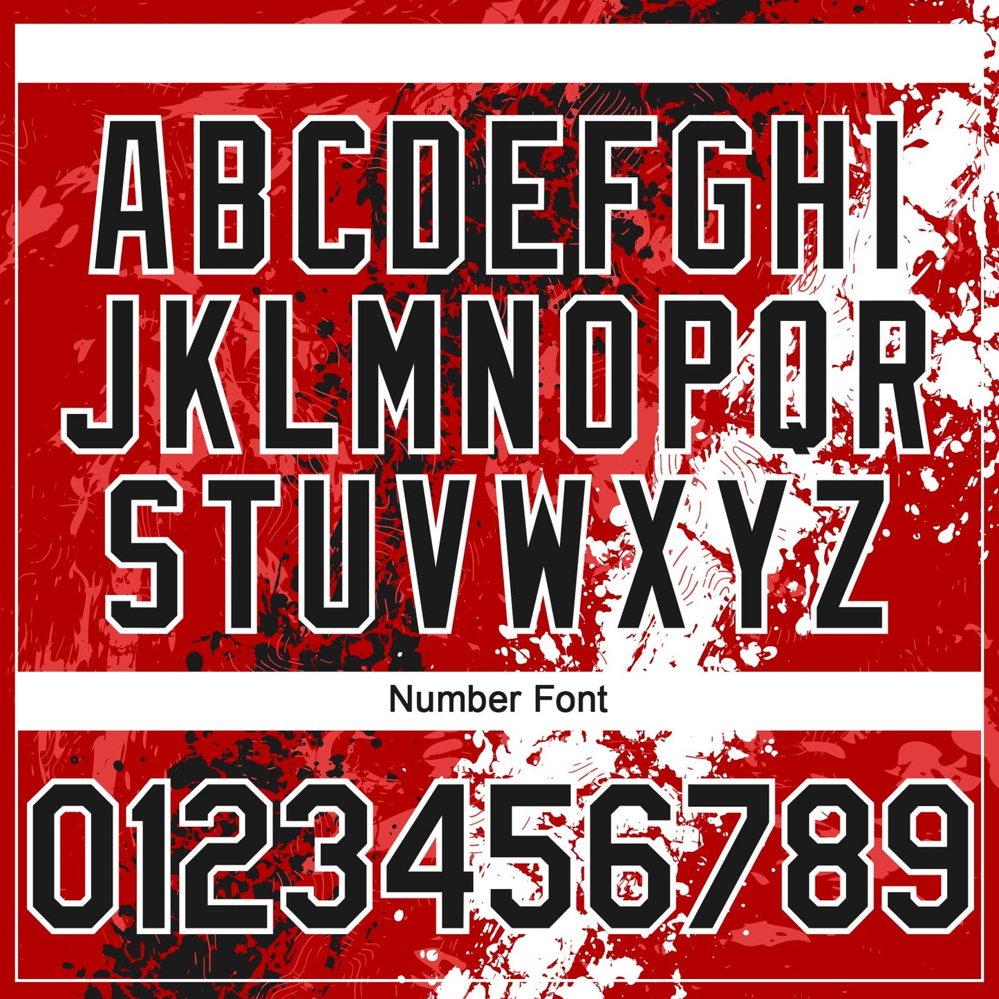 Custom Red Black-White Splash Authentic Baseball Jersey view 5