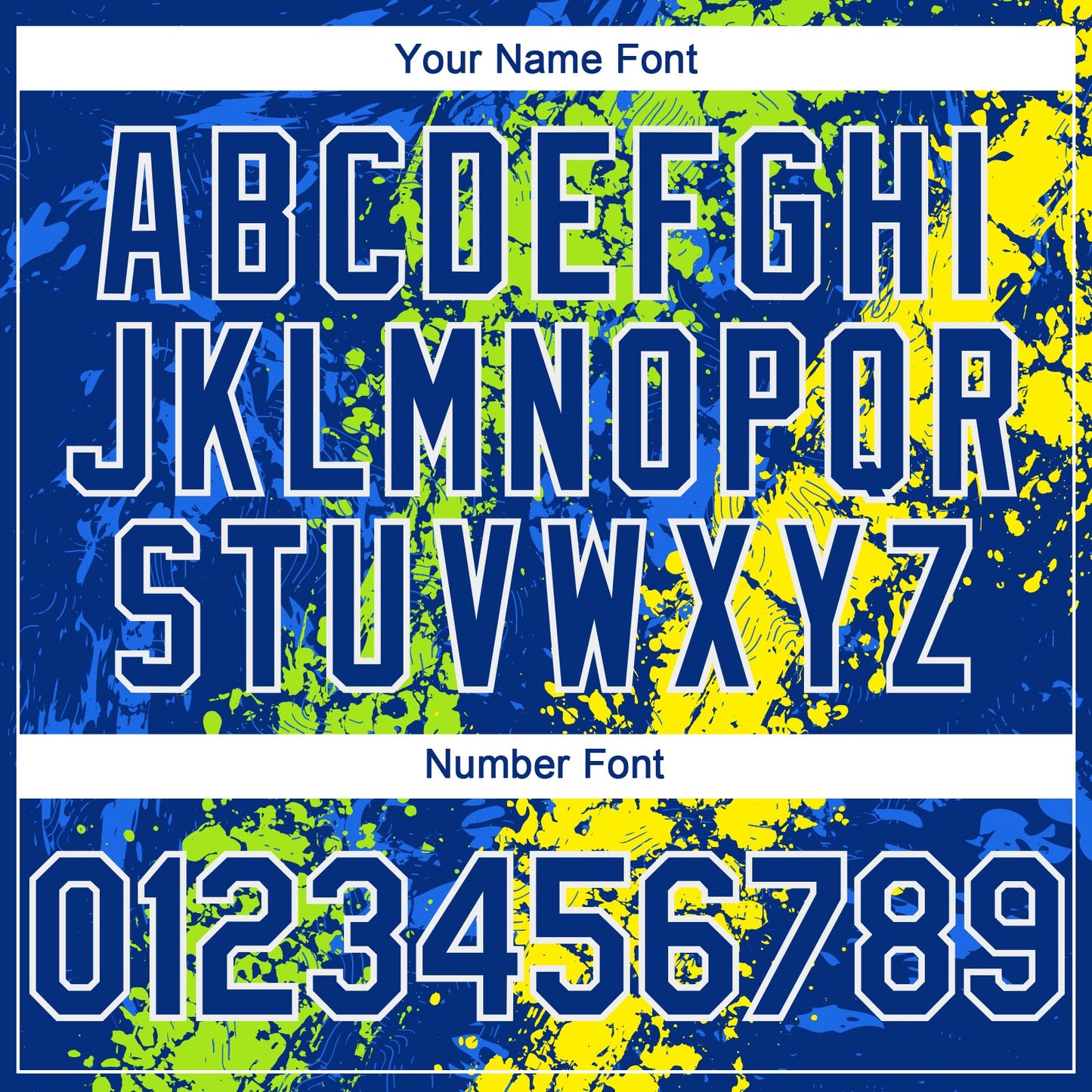 Custom Royal Neon Green Light Yellow-White Splash Authentic Baseball Jersey view 5