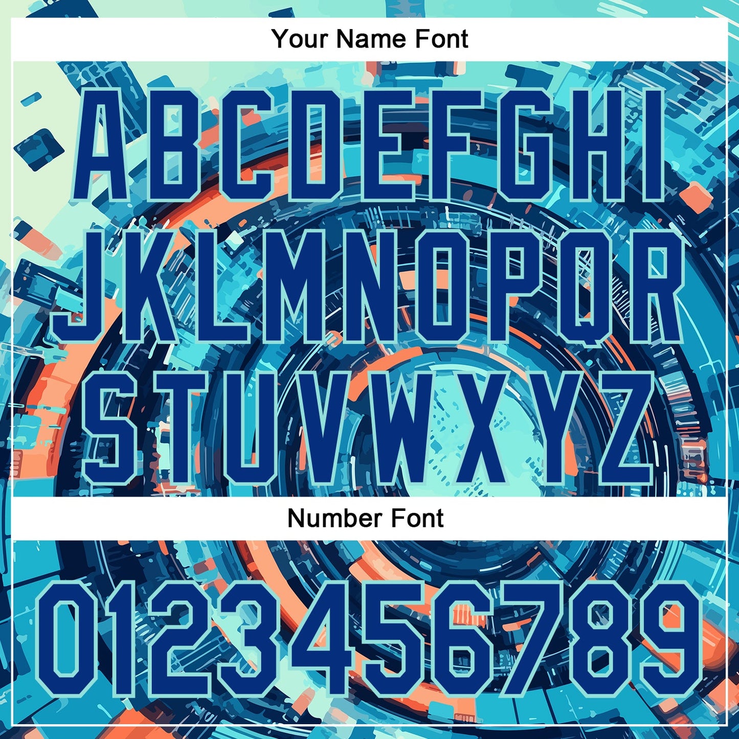 Custom Blue Royal-Ice Blue 3D Pattern Design Outer Space Authentic Baseball Jersey view 5