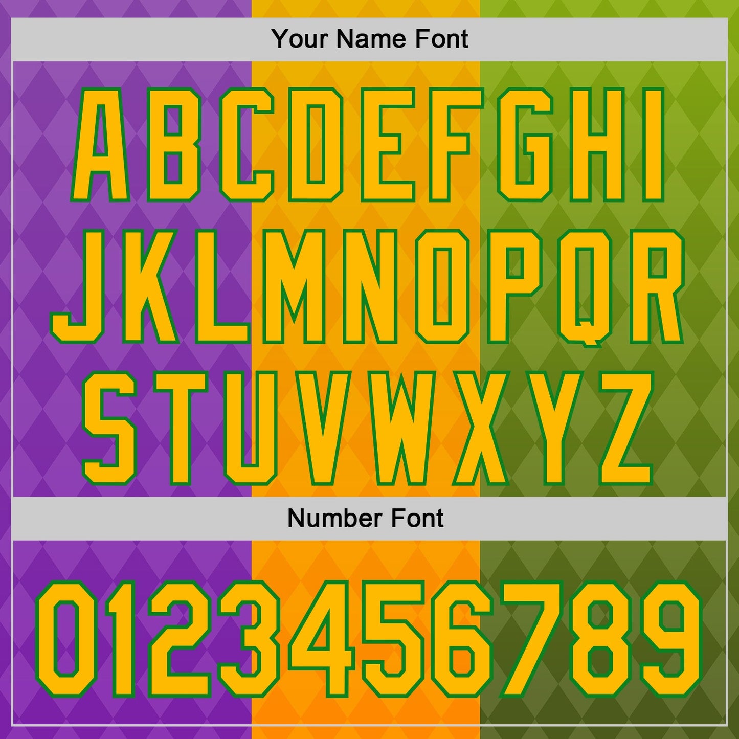 Custom Purple Gold-Grass Green 3D Pattern Design Mardi Gras Shrove Tuesday Authentic Baseball Jersey view 5