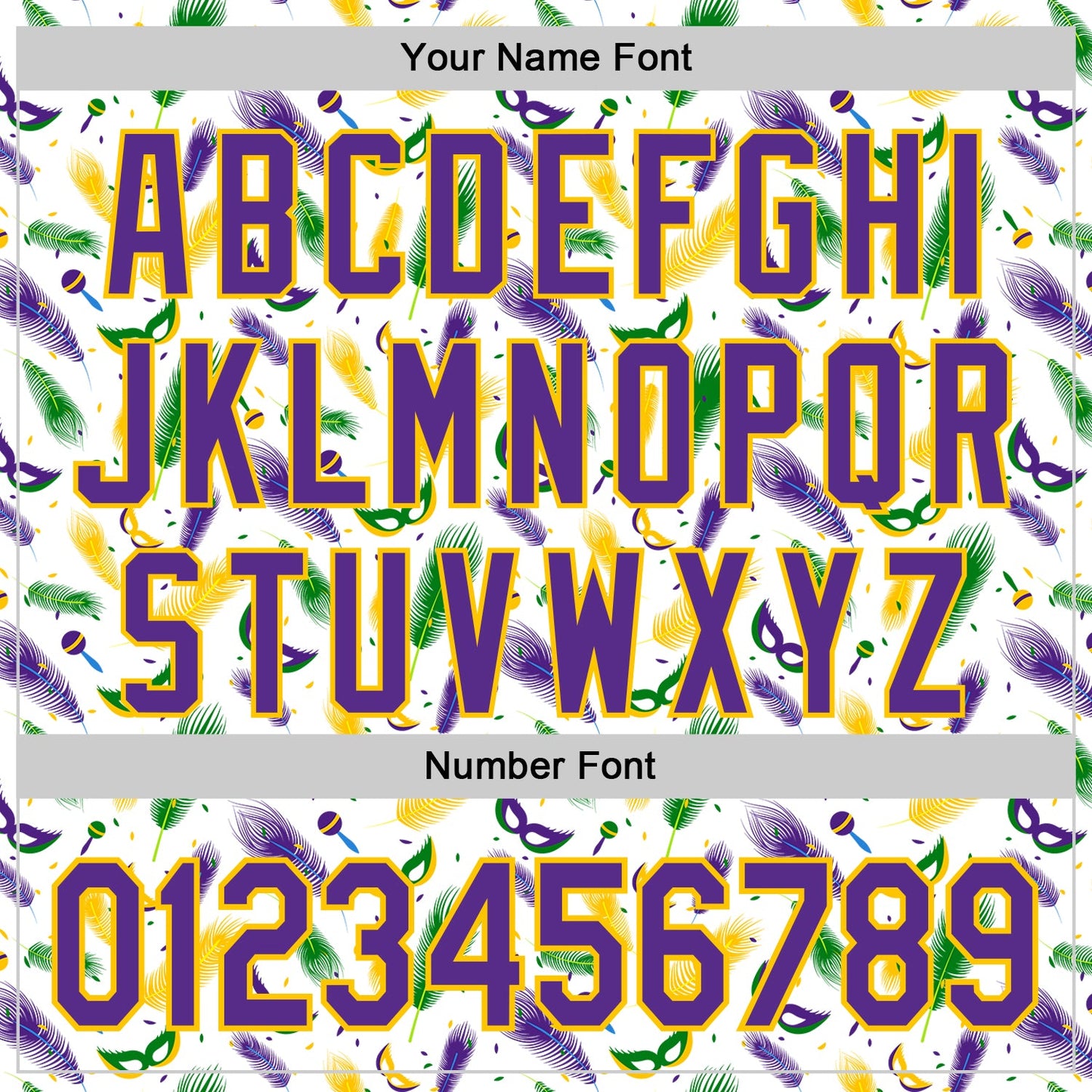 Custom White Purple-Yellow 3D Pattern Design Mardi Gras Shrove Tuesday Authentic Baseball Jersey view 5